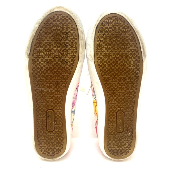 Coach Women's Multi-Color Barrett Poppy Lace-Up Sneaker (Q675) - Picture 12 of 15